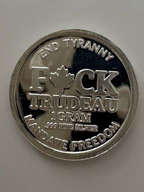 999 Fine Silver 1 Gram Coin